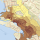 A screenshot of Oakland’s physical activity, by census tract. Image: CDC